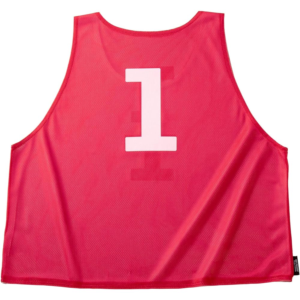 ATHLETIC MART Bibs (reversible) No. 1 to 12, numbered front, front, and back, 12-piece set [storage mesh bag included] [6 colors of bibs] Free for men and women, adults, elementary school students, soccer, basketball, school, lacrosse, futsal