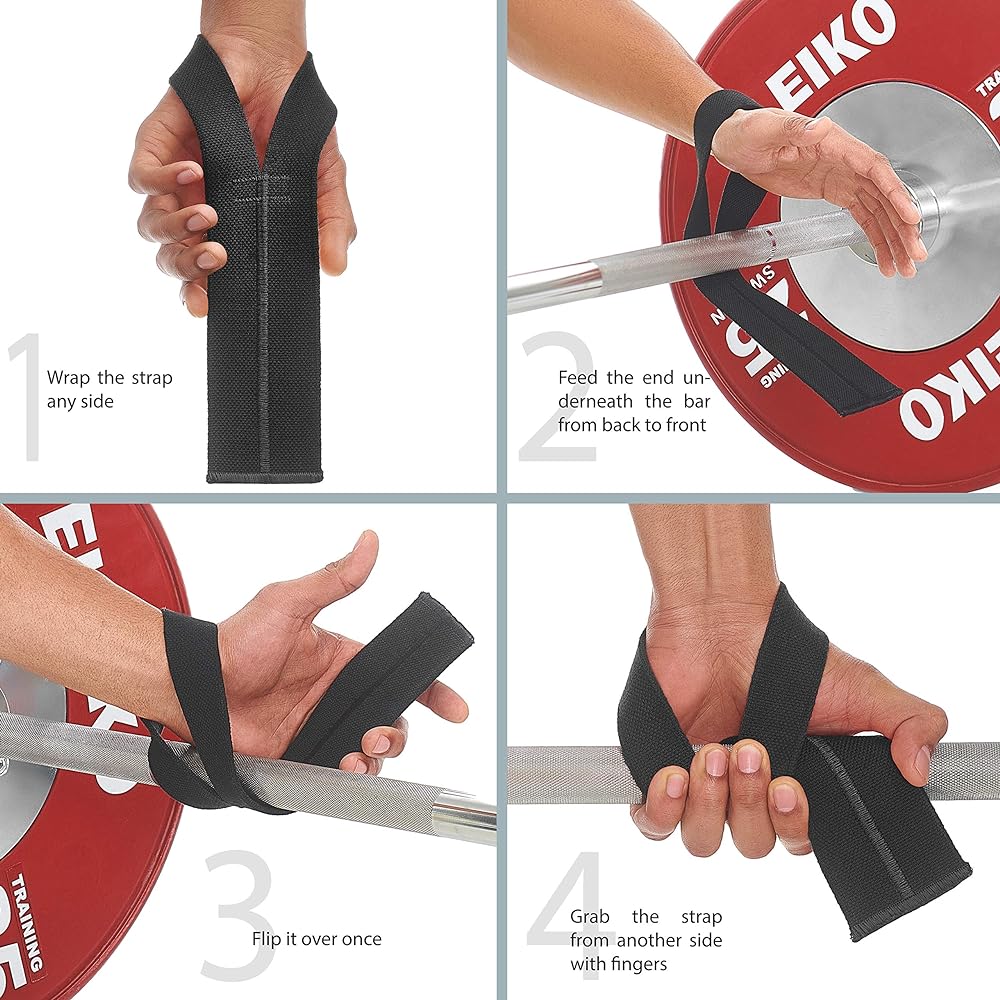 Warm Body Cold Mind Lifting Wrist Straps for Olympic Weightlifting, Powerlifting, and Functional Strength Training - Durable Cotton Wrist Wraps