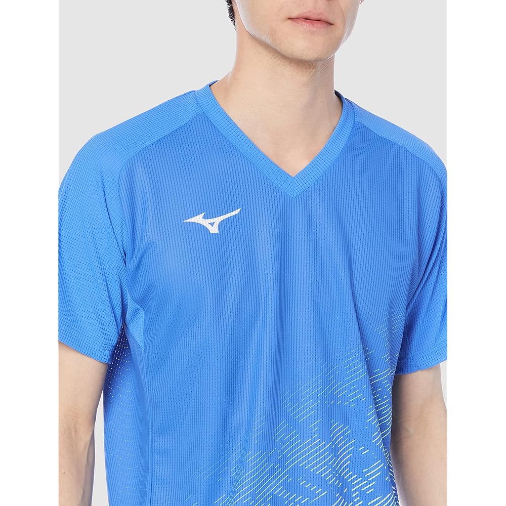 [Mizuno] Tennis Wear Dry Aeroflow Game Shirt Highly Ventilated Dynamotion Fit 62JA2032