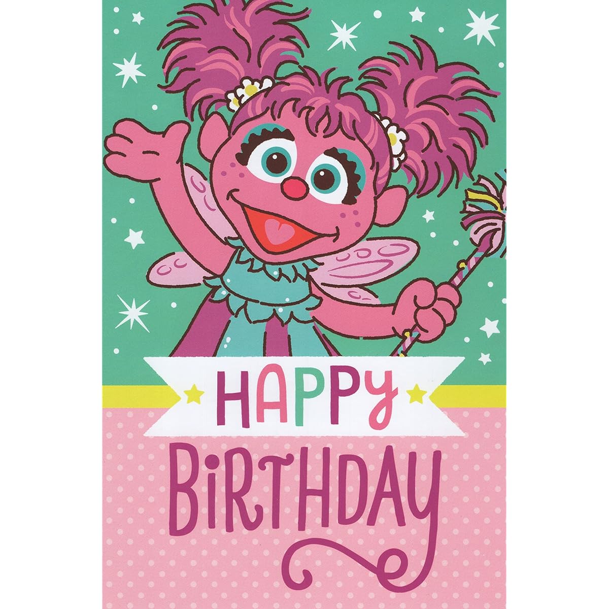 Heartline Abby Cadabby Sesame Street Happy Birthday カード - Hope Your Day is TOTALLY MAGICAL!