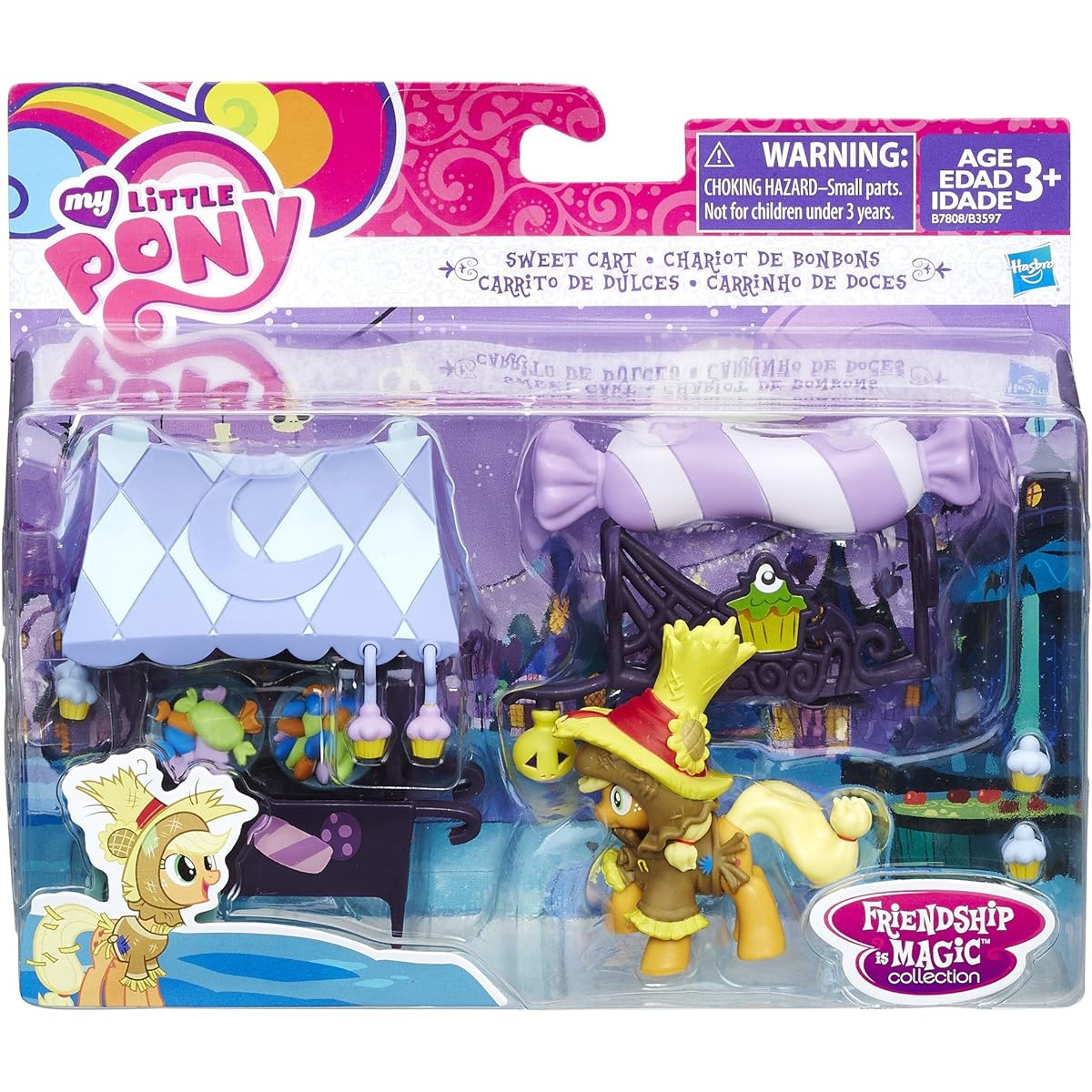 Hasbro My Little Pony Friendship is Magic Collection Sweet Cart with Applejack