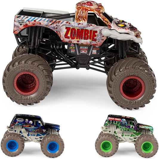 Monster Jam Full Moon Frenzy Official Diecast Truck 3-Pack