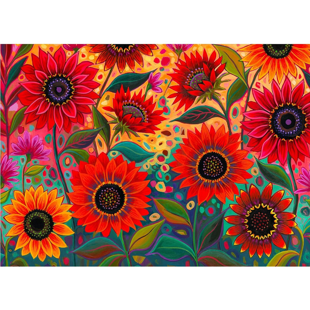 Ceaco - Peggy's Garden - For the Love of Sunflowers - 1000 Piece Jigsaw Puzzle
