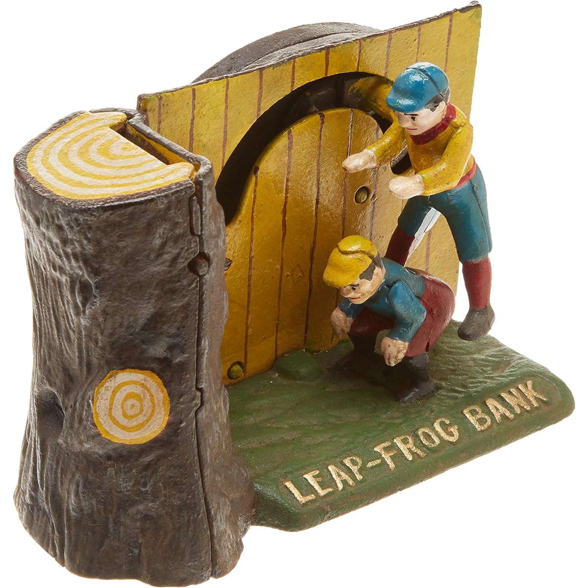 Design Toscano Leap Frog Collectors' Die-Cast Iron Mechanical Coin Bank