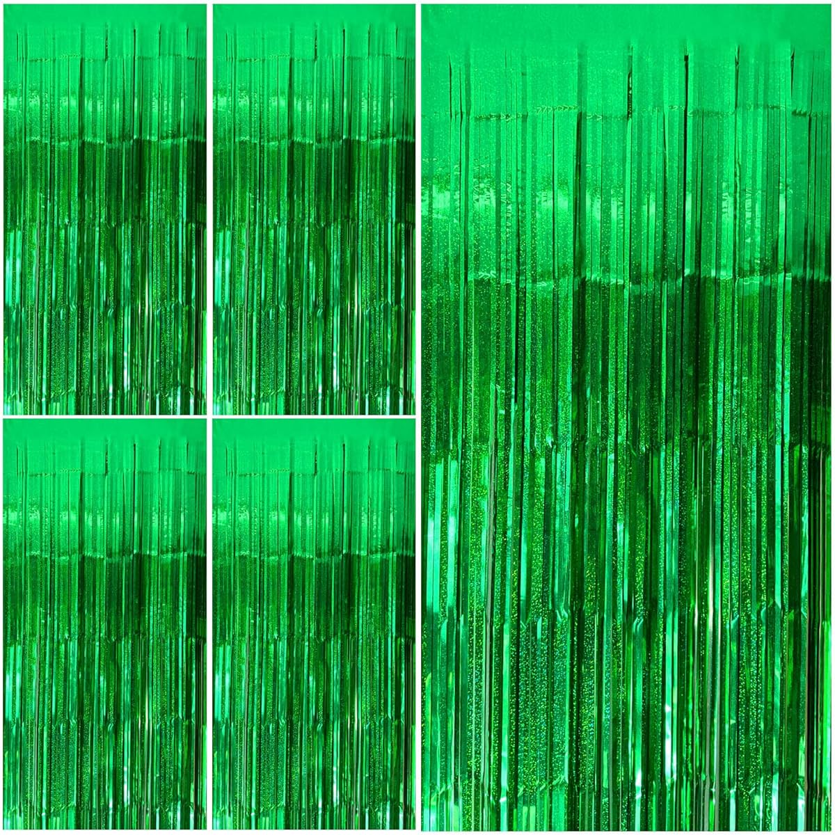 Party Backdrop Curtain Metallic Tinsel Foil Fringe Curtain Party Photo Backdrop Party Streamer for Party Birthday Graduation New Year Eve Bachelorette Decoration Wedding Decoration