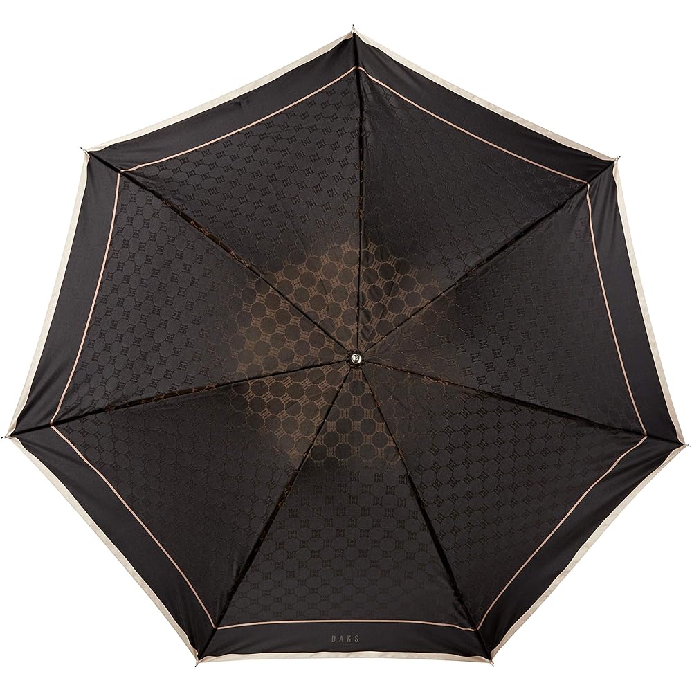 [Moonbat] Umbrella MOONBAT DAKS Monogram Jacquard Umbrella Folding Umbrella Yarn Dyed Logo Simple Stylish Cute Made in Japan Present Gift Women Rib Length: Approx. 55cm