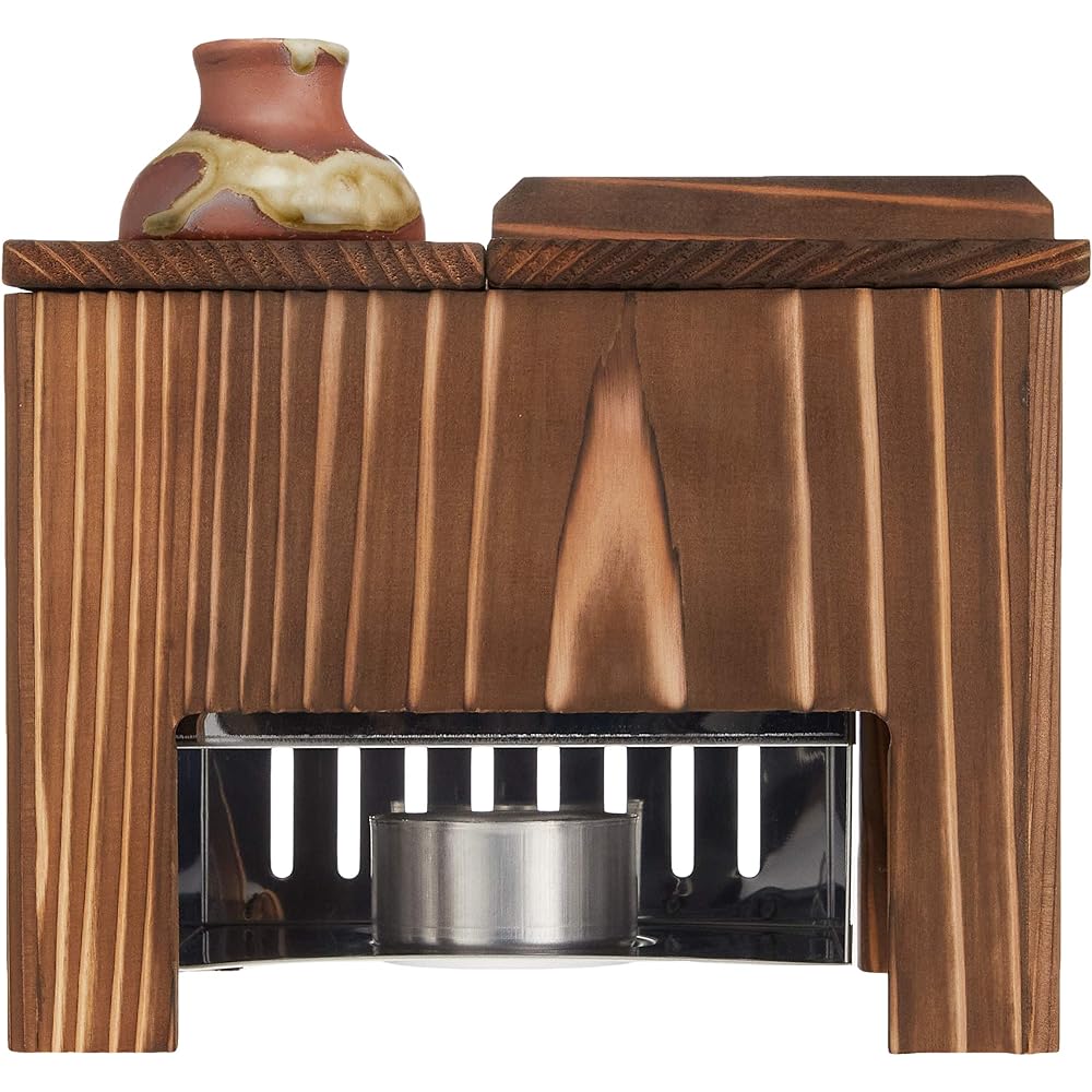 Yamako Grilled cedar tofu set (for 1 person) *Includes tofu scoop, soup stock, and fire plate Approx. 19.2x14.8xH16.7cm
