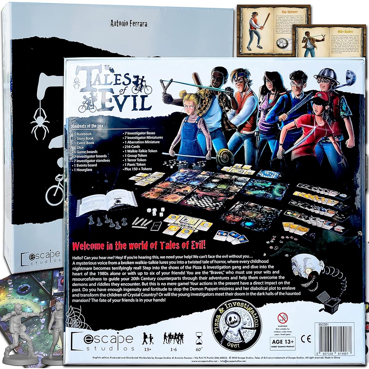 Science Fiction, Horror, Mystery Board Game Tales of Evil Inn: The Mystery of The Demon Puppet-Mistress Bundle with Random Drawstring Bag