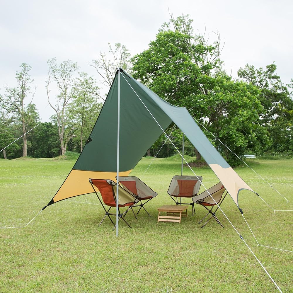 BUNDOK Mini Hexagon Tarp UV BDK-25 [For 3-4 People] Tent Outdoor with Storage Case