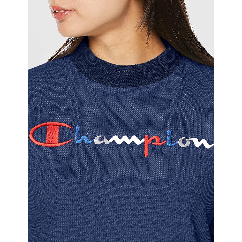 [Champion] Sweatshirt, Short Sleeve, Quick Dry, UV Protection, Heat Shield, Script Logo, Mock Neck Shirt, Women's Golf, CW-XG308