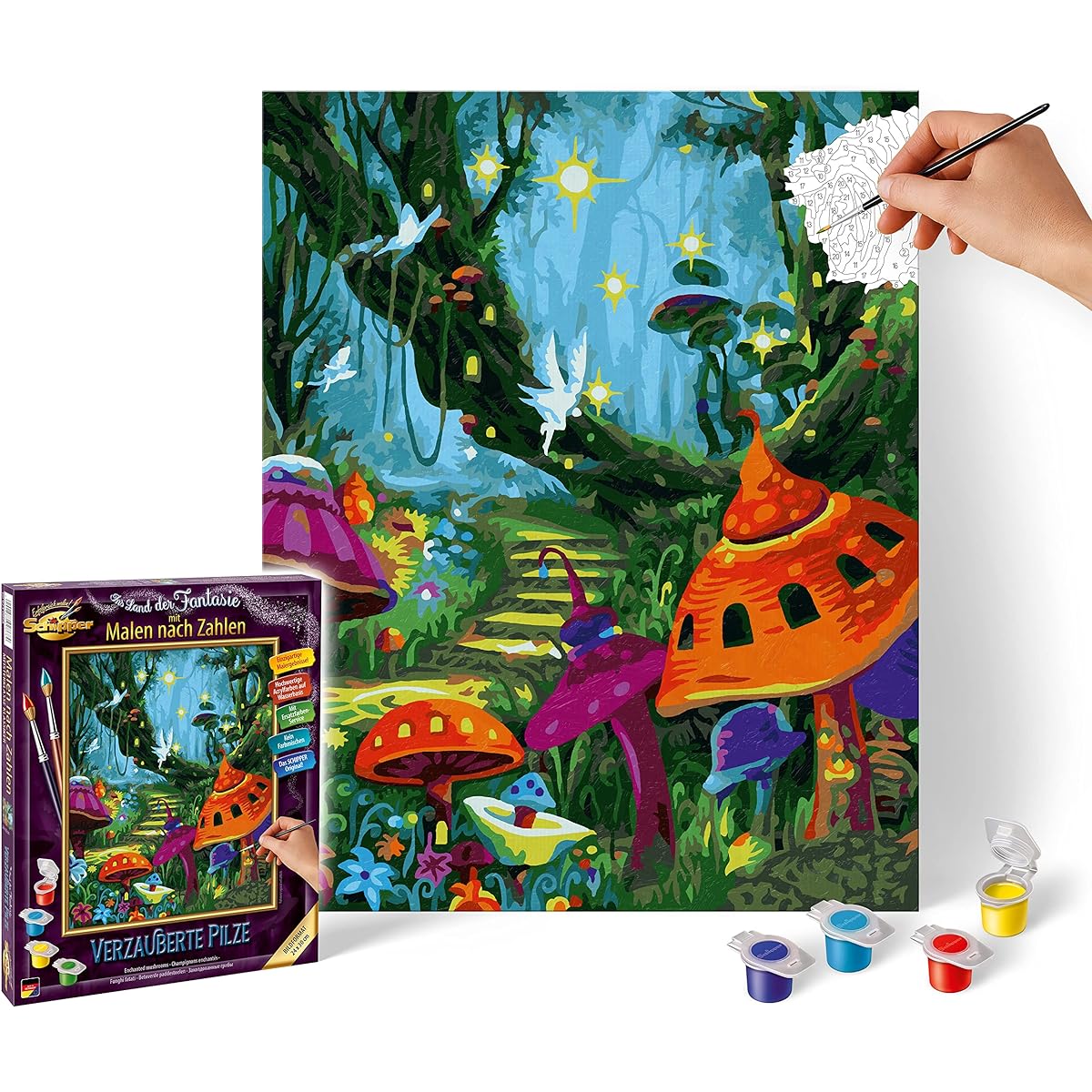 Schipper Painting by Numbers - Enchanted Mushrooms