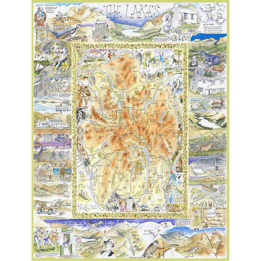 1000 Piece Jigsaw Puzzle - Lake District by Tim Bloomer - Comical 1000 Piece Puzzle for Adults Colorful Jigsaw Puzzle 66cm x 50cm Interesting Jigsaw Puzzle