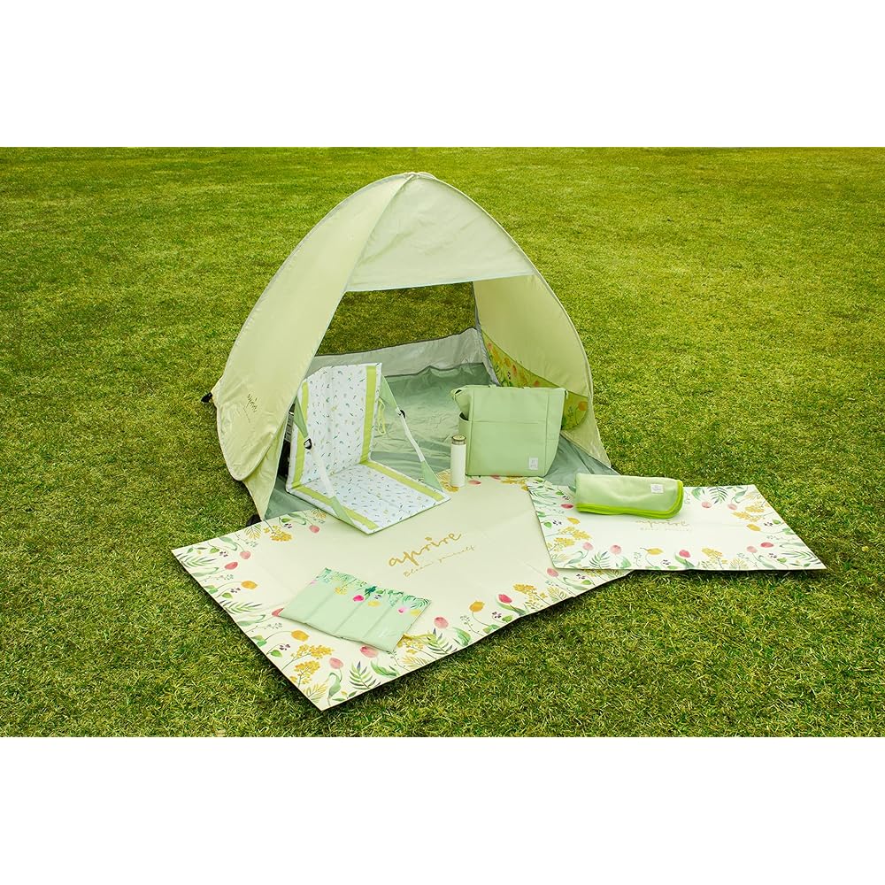 CAPTAIN STAG Tent One-Touch Tent Beach Tent Pop-up Tent Duo UV [For 2 People] Approximately 1.4 tatami 6 pegs and carry bag included [Glow/Light Green/Bloom/Purple Gray] Aprile UA-64/UA-65