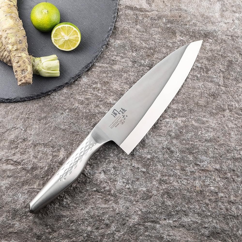 Kai Corporation KAI Deba Knife Japanese Knife Magoroku Seki Takumi All Stainless Steel 180mm Made in Japan Dishwasher Safe AK1132