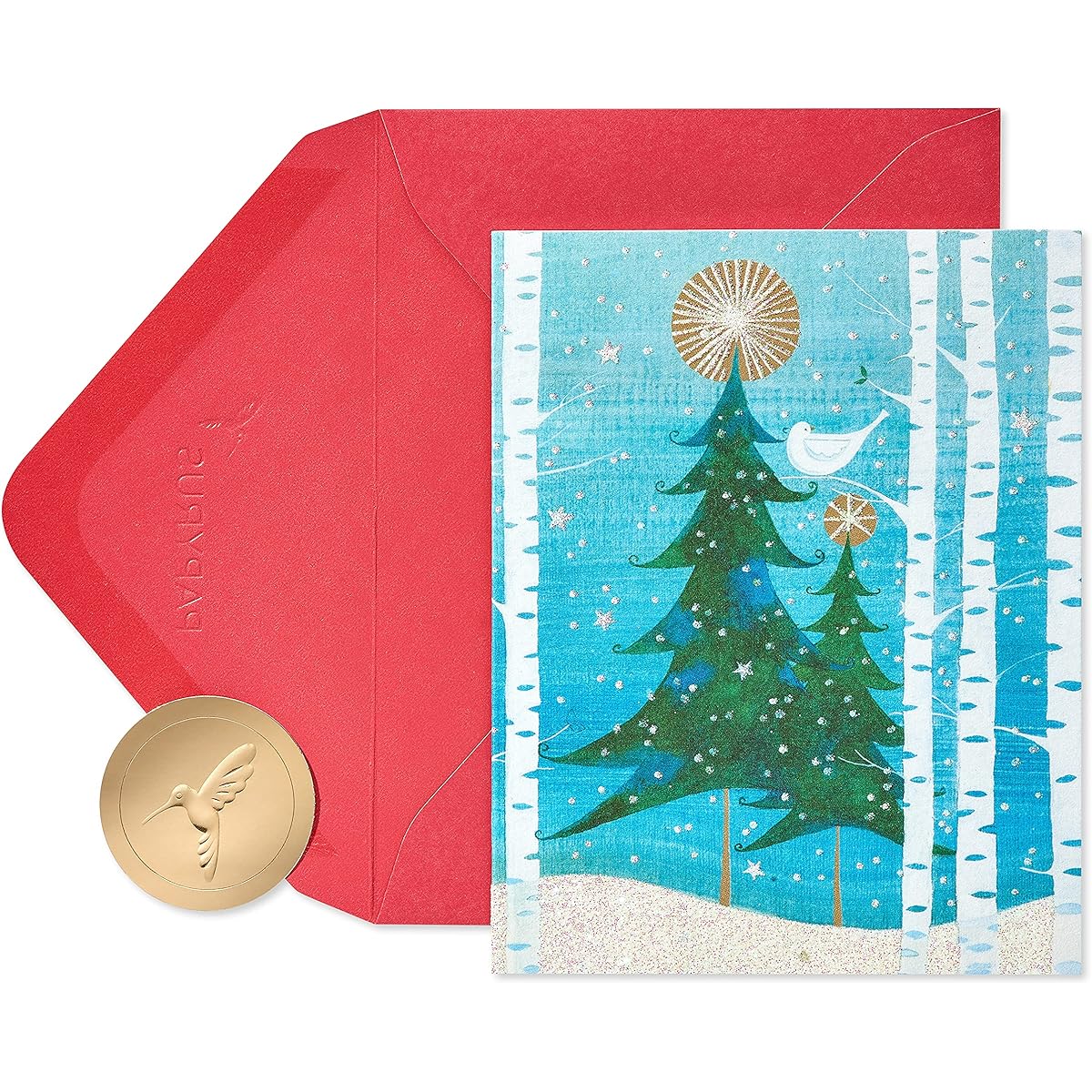 Papyrus - Snowbird & Tree Holiday Cards, Box of 20 (5214058)