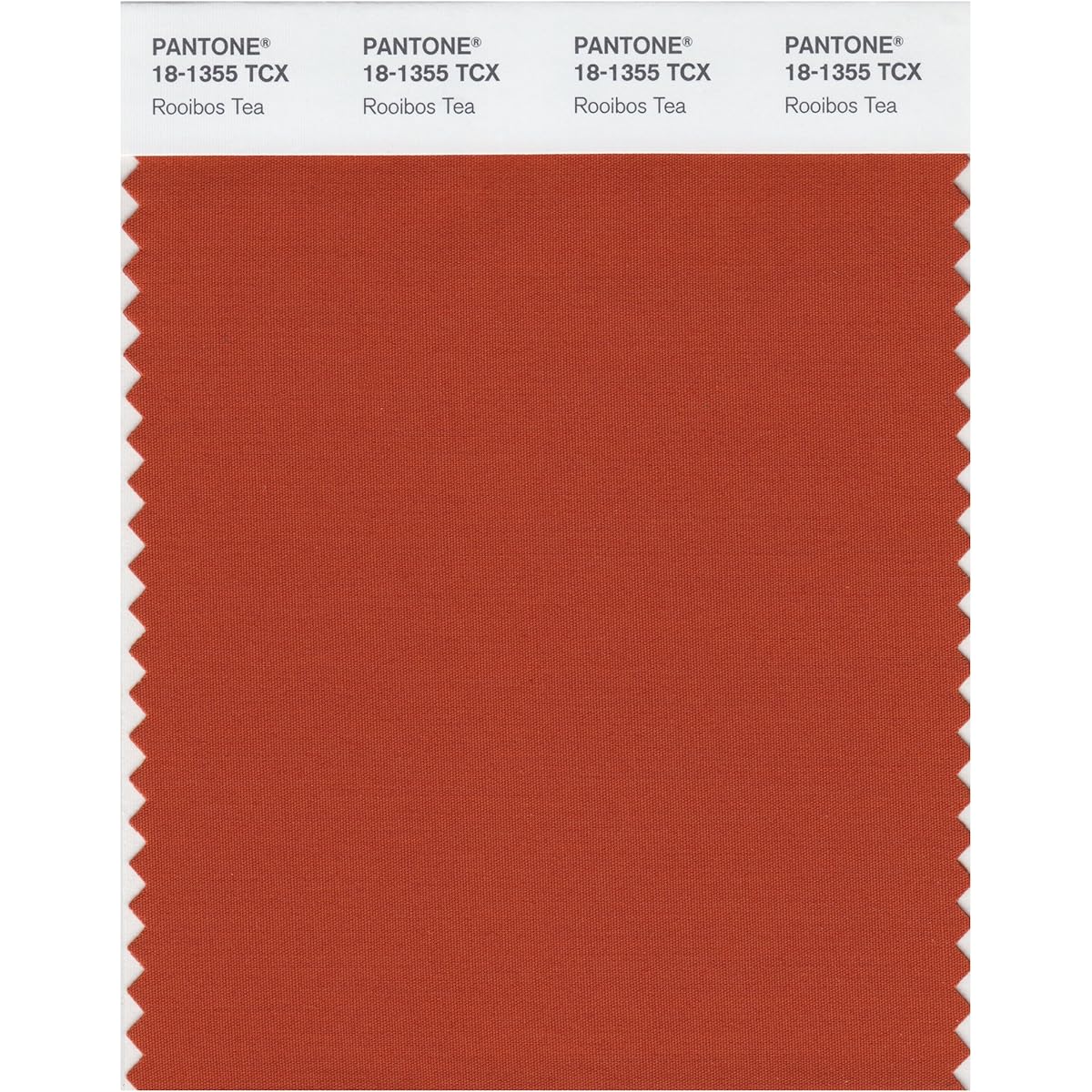 (Rooibos Tea) - Pantone 18-1355 TCX Smart Colour Swatch Card, Rooibos Tea