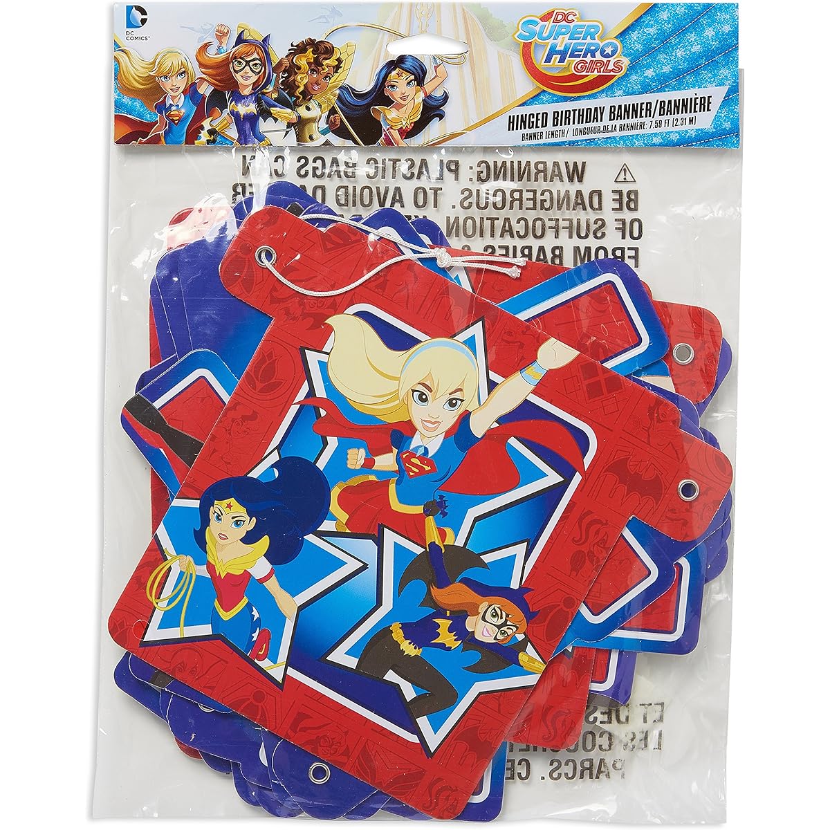 American Greetings DC Superhero Girls Birthday Party Banner