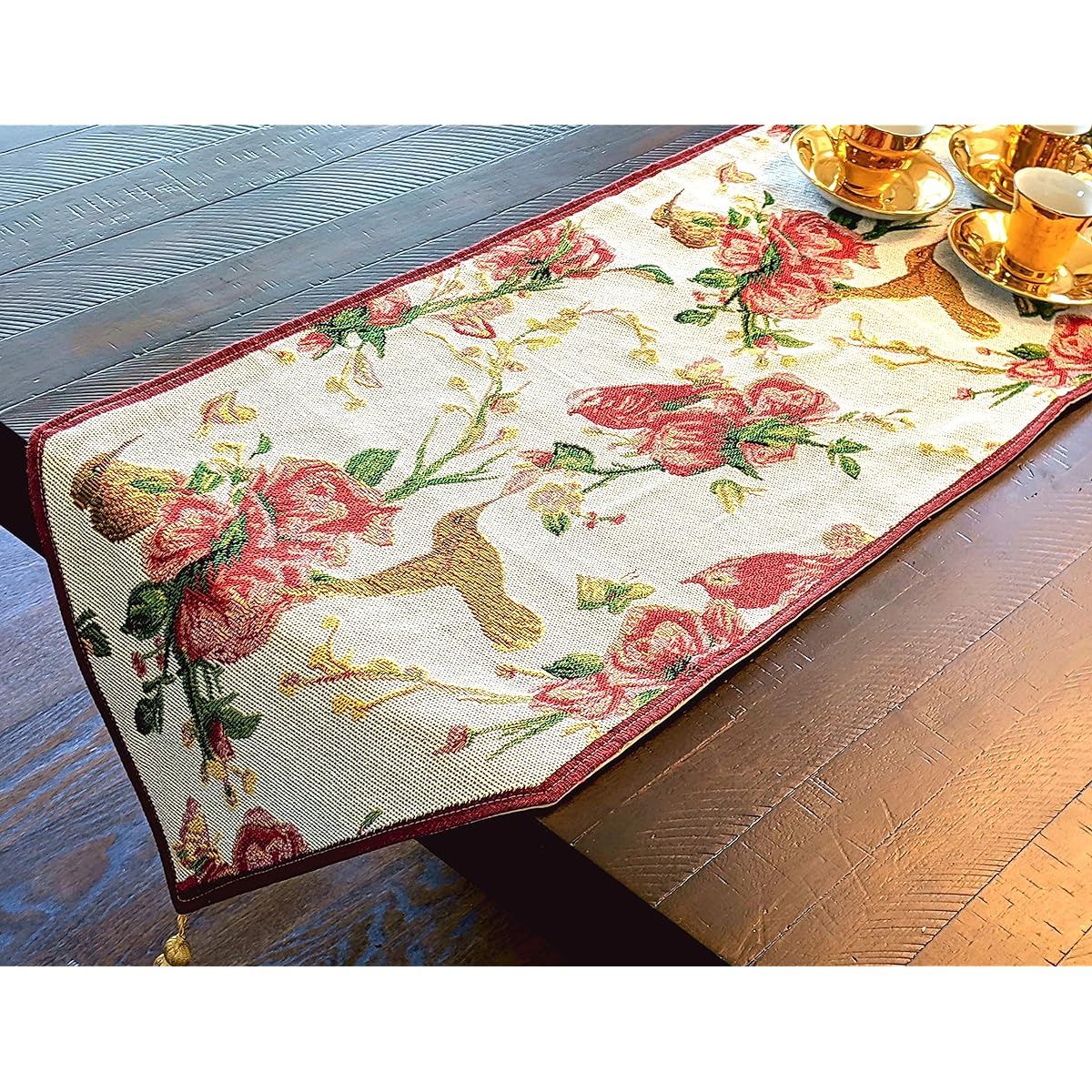 Tache New Festive Christmas Deck the Halls Table Runner 13x90" 6250TR-13X90