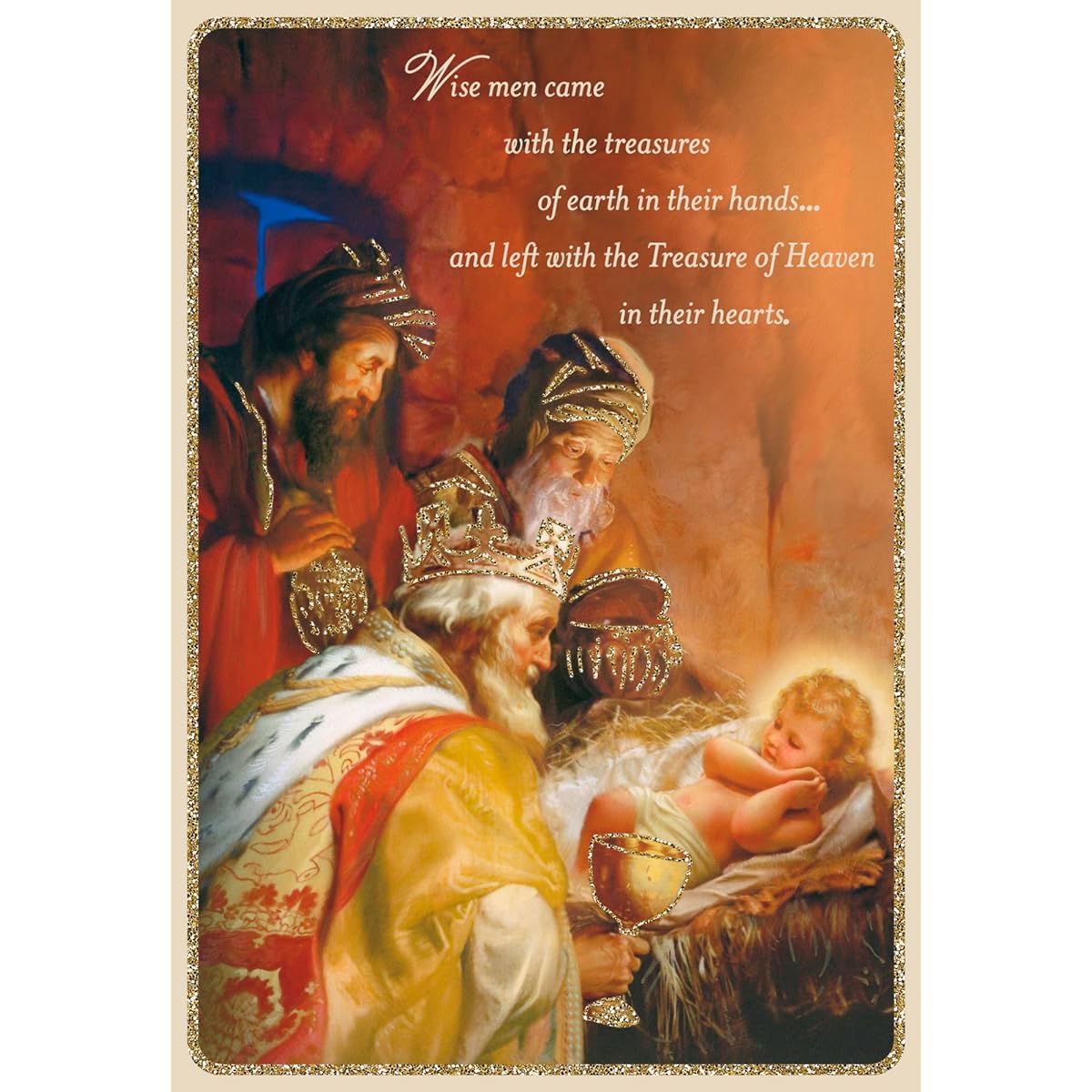 DaySpring - Wisemen Came with Treasures - Merry Christmas - 18 Christmas Boxed Cards and Envelopes (U1001)
