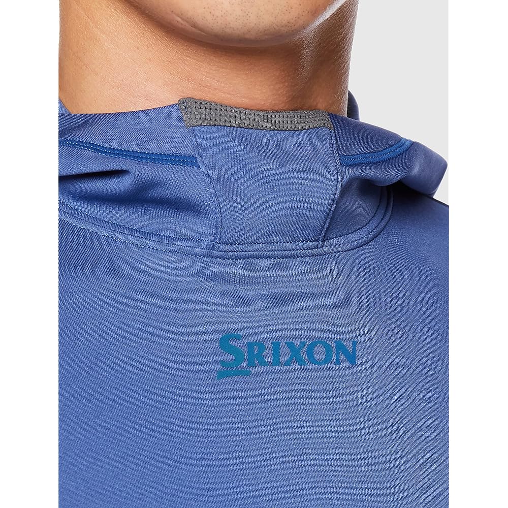 [SRIXON] Cut and Sew [ZERO ROUND] Sweat Absorbent Stretch Hooded Plain Simple Practice Golf RGMVJL51 Men's