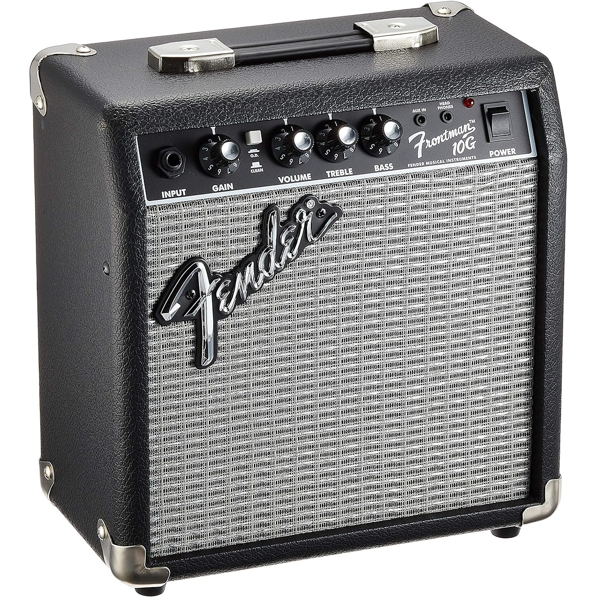 [Set purchase] Fender guitar amplifier FRONTMAN 10G 100V JPN DS & [Reliable products from Japanese companies] Kikutani guitar stand with anti-tipping rubber GS-102B