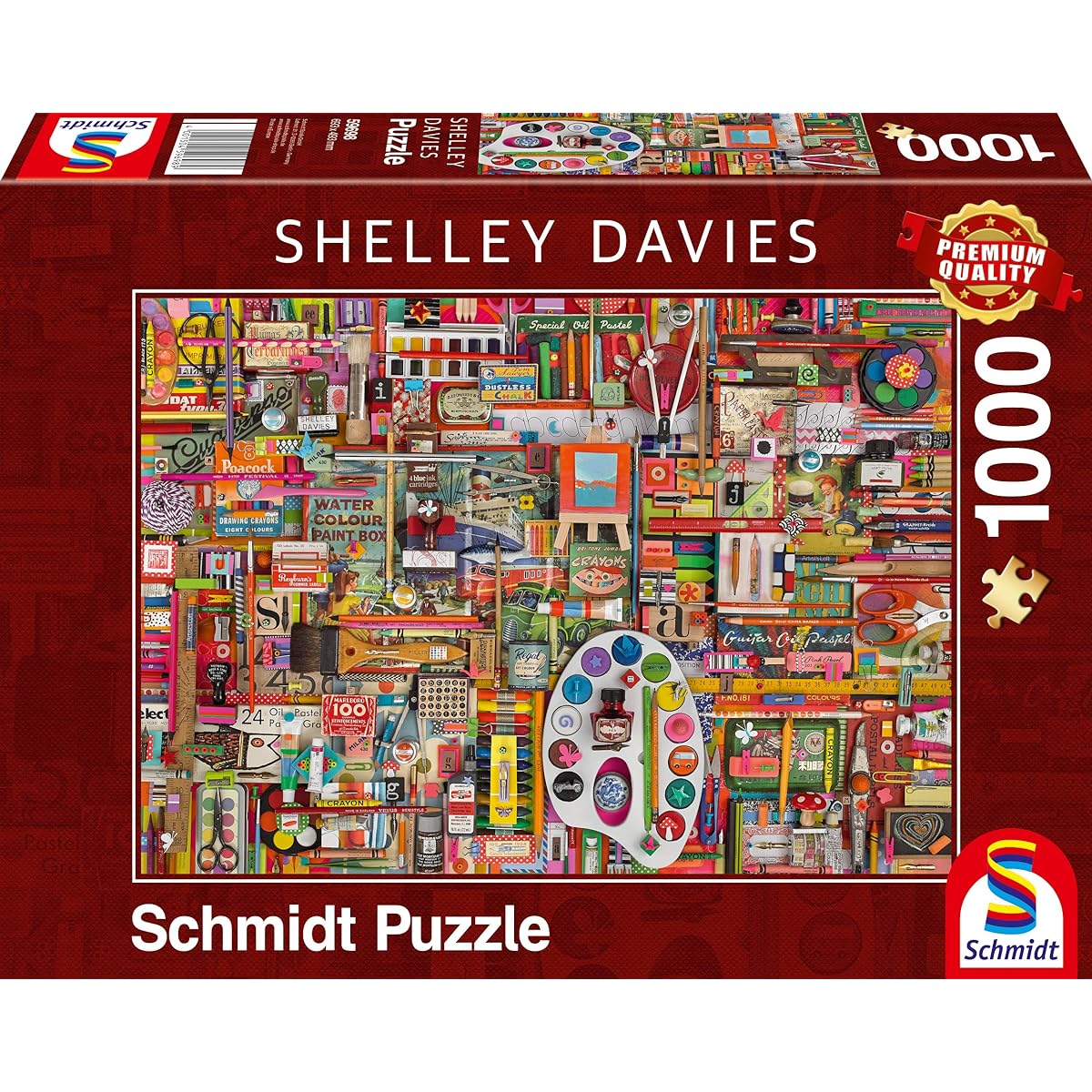 Vintage Artist Materials Puzzle 1,000 pieces: Adult Puzzle Shelley Davies