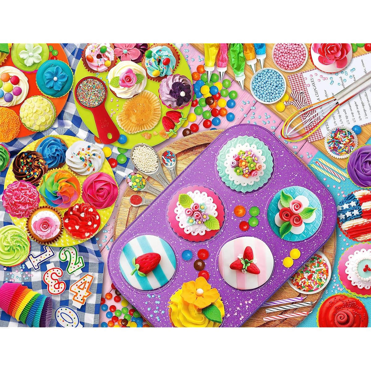 Springbok's 1000 Piece Jigsaw Puzzle Cupcake Chaos - Made in the USA