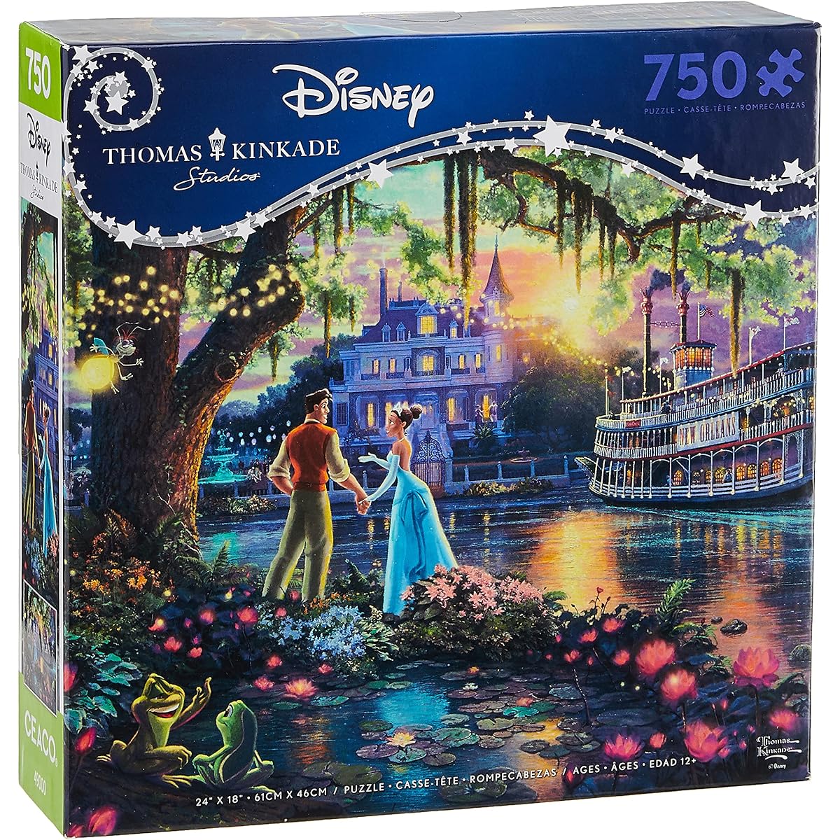 Thomas Kinkade - Disney Dreams Collection - The Princess and The Frog - 750 Piece Jigsaw Puzzle