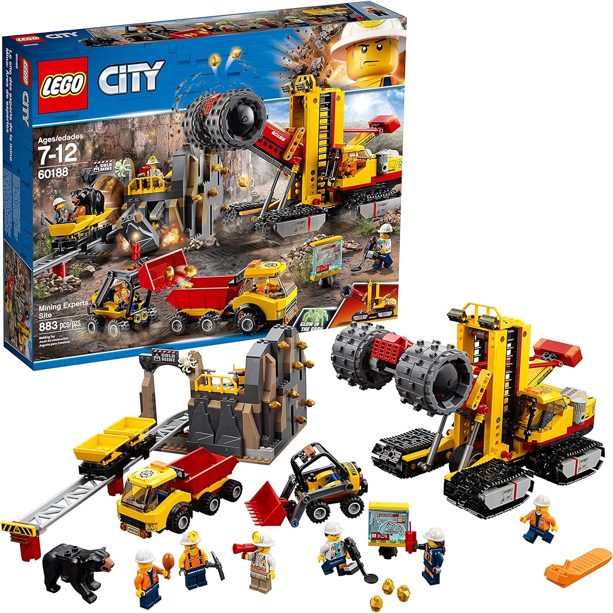 LEGO City Mining Expert Site 60188 Building Kit (883 Pieces) (Discontinued by manufacturer)