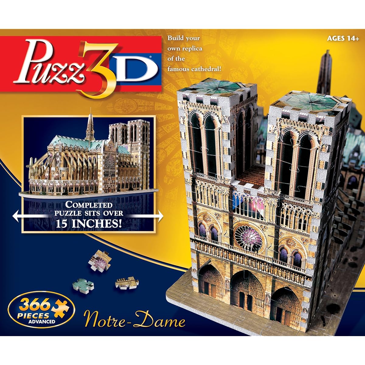 France Notre Dame Cathedral 3D puzzle 366 pieces