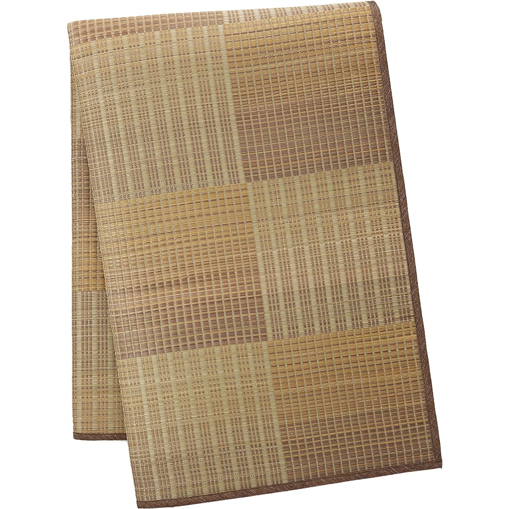 Igusa Rug Checkered 191×191 Blue Backing 409201