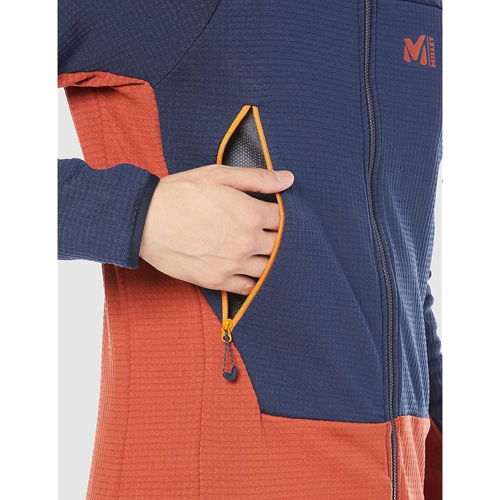 [Millet] Fleece Fusion Grid Hoodie FUSION GRID HOODIE M Men's