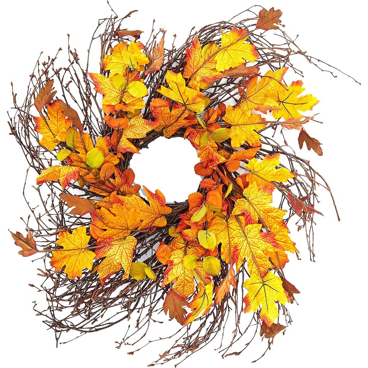 Worth Imports Wild Fall Foliage Twig Wreath, 24"