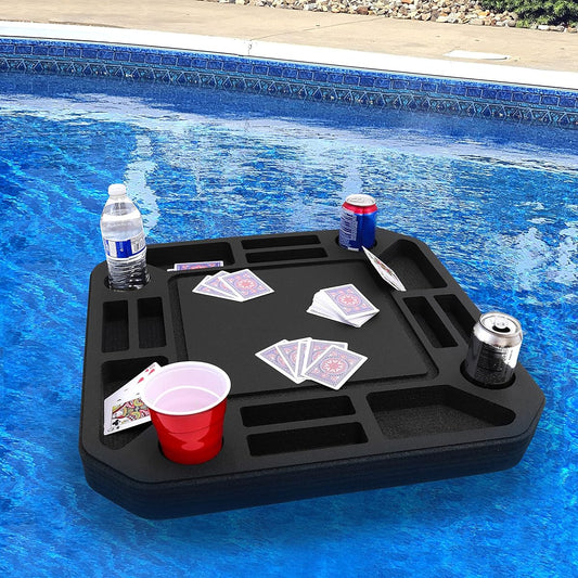Polar Whale Floating Table Pool Party Float Game Lounge Durable Foam UV Resistant Refreshment Tray Various Shapes and Sizes Made in the USA