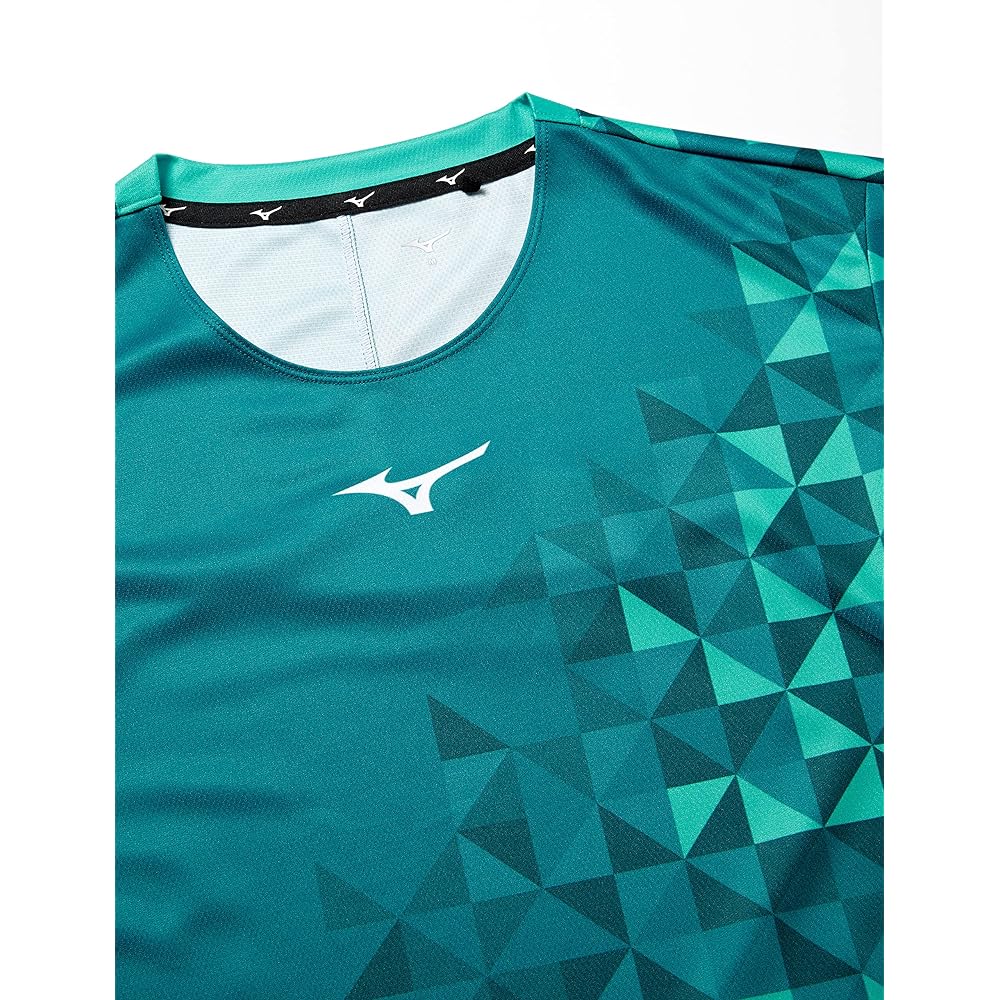 [Mizuno] Tennis Wear Game Shirt Short Sleeve Sweat Absorbent Quick Drying 62JA1501
