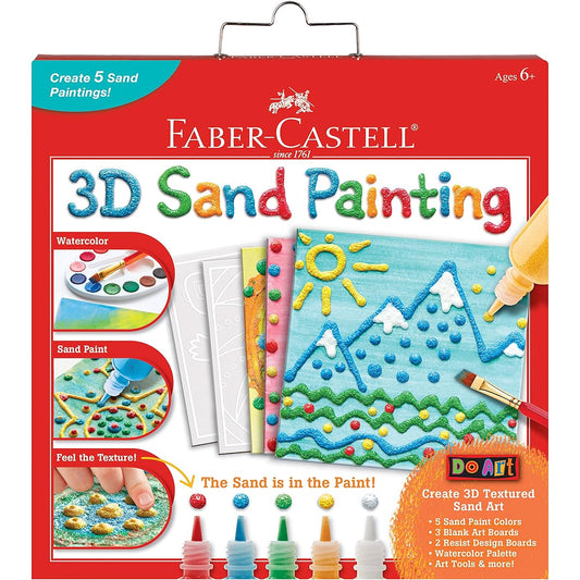 (3D Sand Painting) - Faber-Castell 3D Sand Painting - Textured Sand Art Activity Kit For Kids