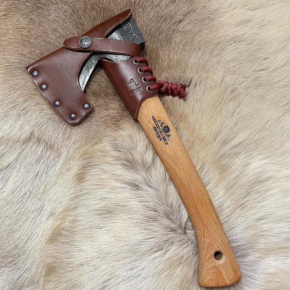 Grensfors Wildlife 415 Leather Neck Guard Brown Ax Cover Leather