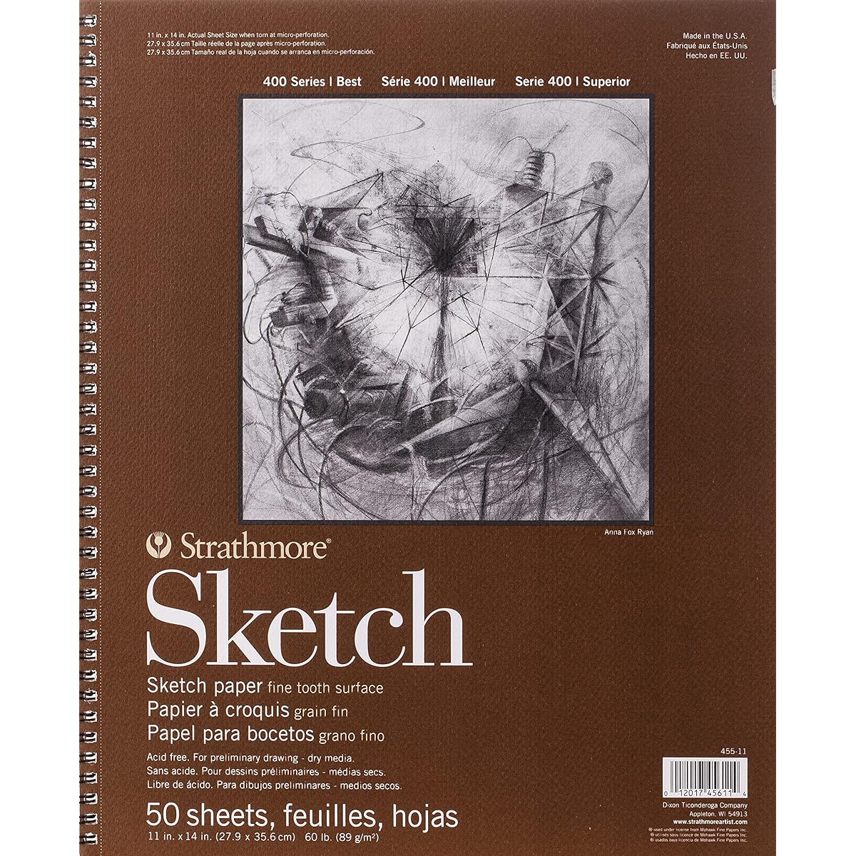 Strathmore STR-455-11 50 Sheet Sketch Pad, 11 by 14 by Strathmore