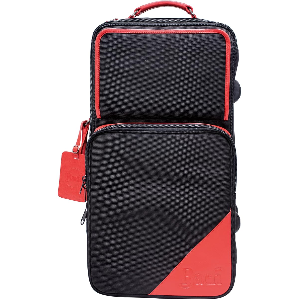 Back BACH compact gig bag for trumpet triple black nylon & red leather