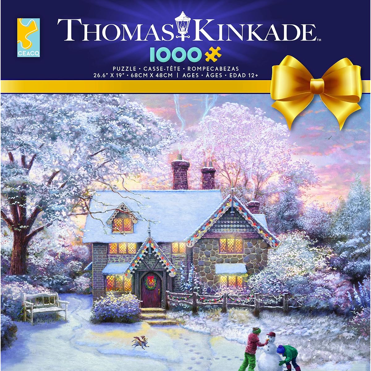 Thomas Kinkade Gingerbread Cottage Puzzle 1000 Pieces