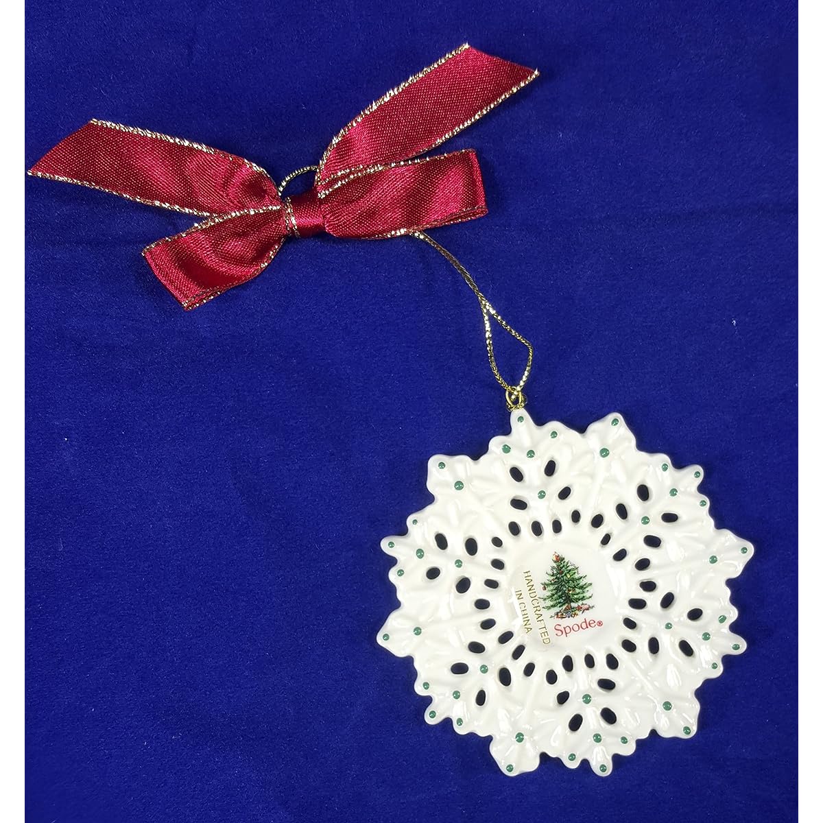 Spode Christmas Ornament Snowflake
