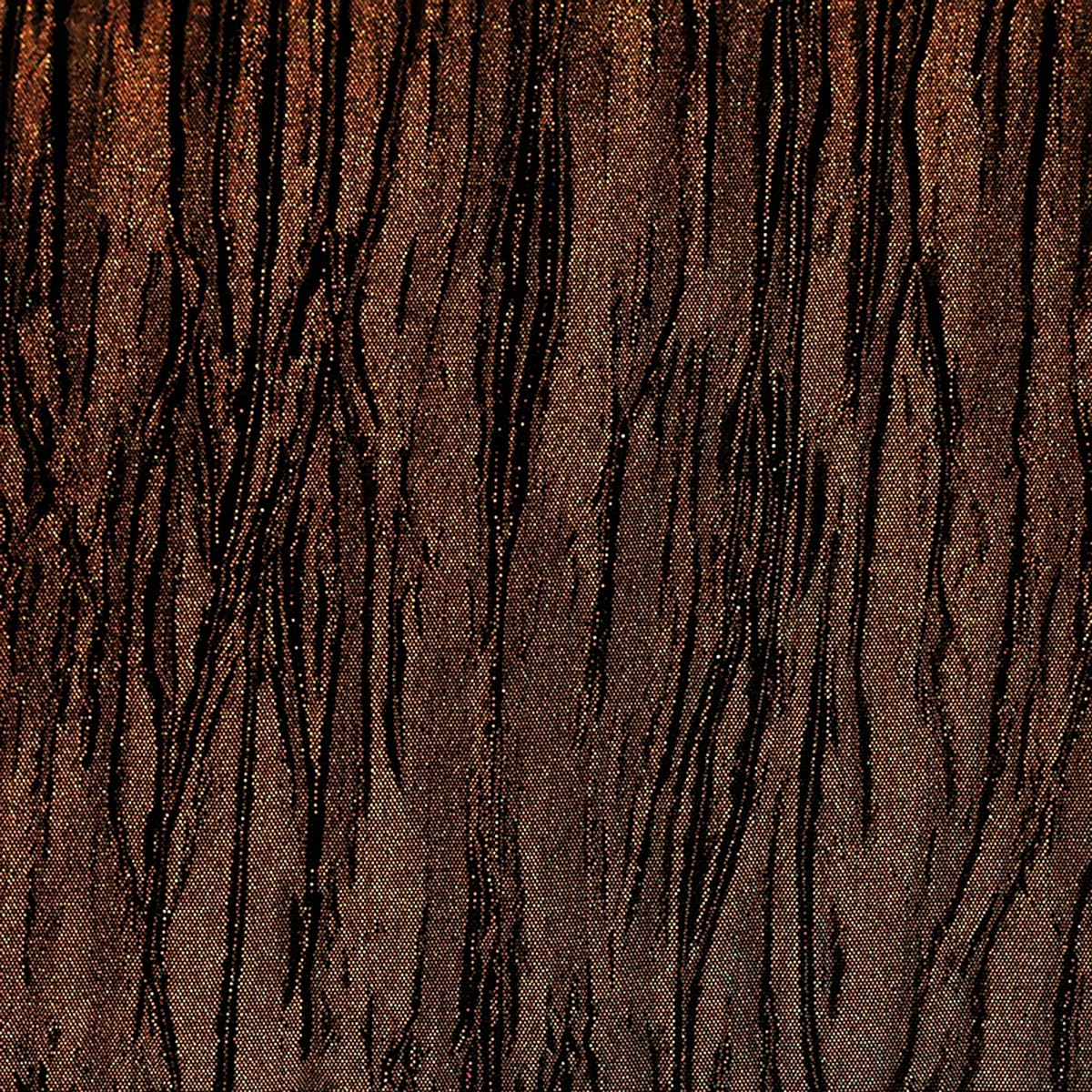 Ultimate Textile Crinkle Taffeta - Delano 14 x 72 Inch Table Runner 1 Pack Brown DELA-14X72-120