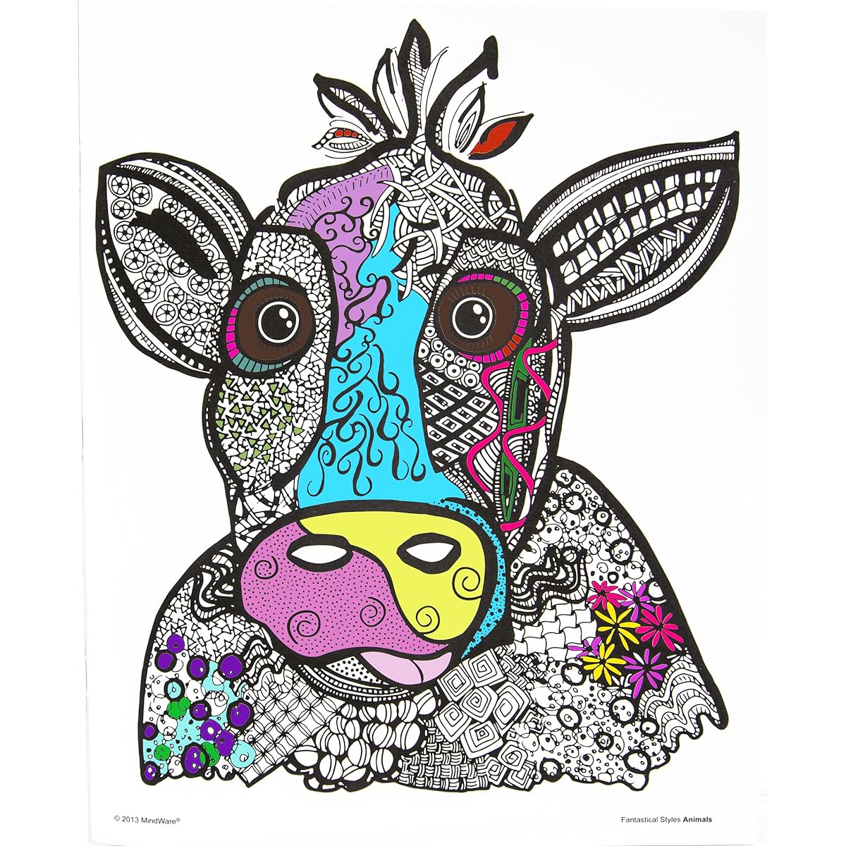 MindWare Fantastic Style: Animal Coloring Book