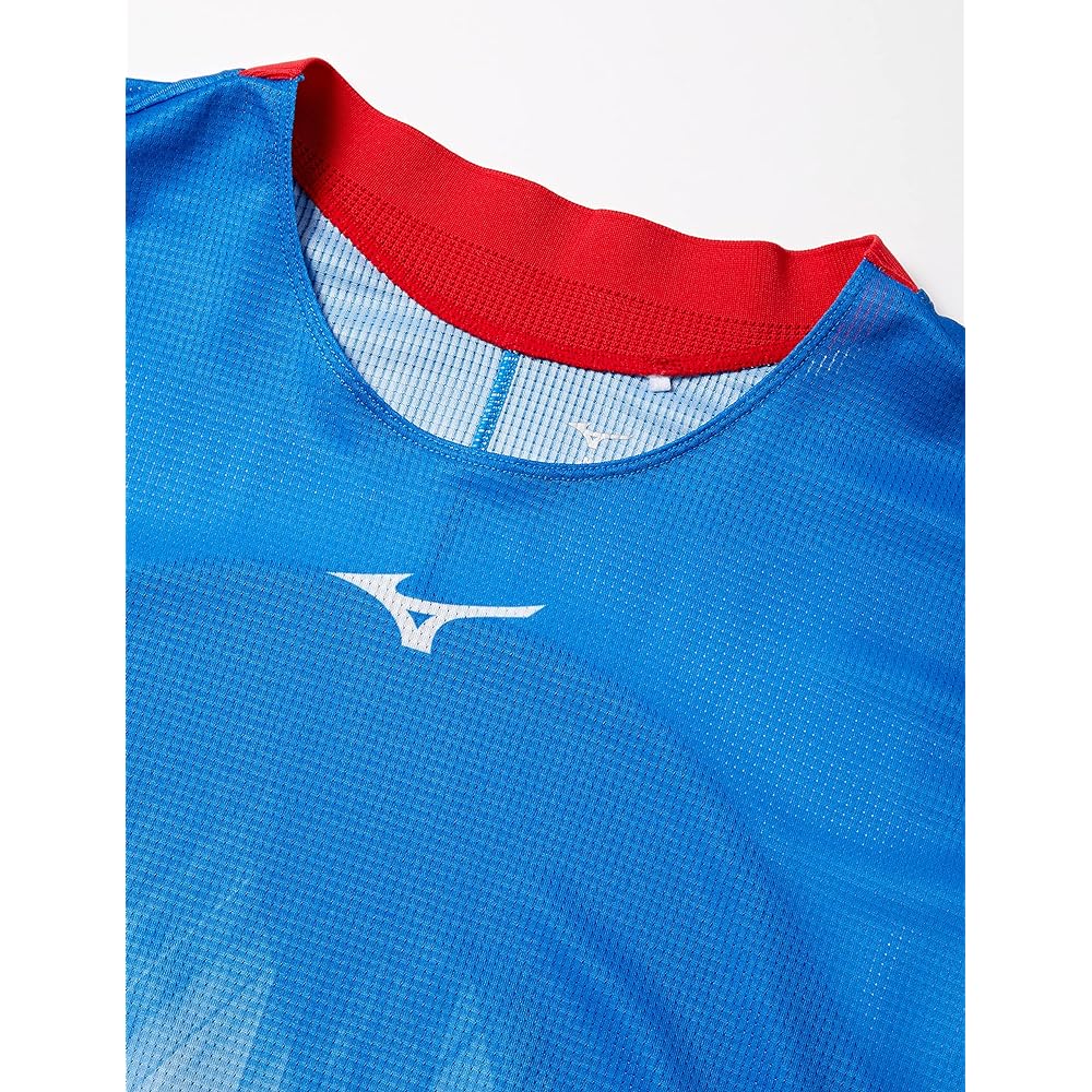 [Mizuno] Tennis Wear Dry Aeroflow Game Shirt Short Sleeve Highly Breathable Sweat Absorbent Quick Drying Japan Badminton Association 62JA1001