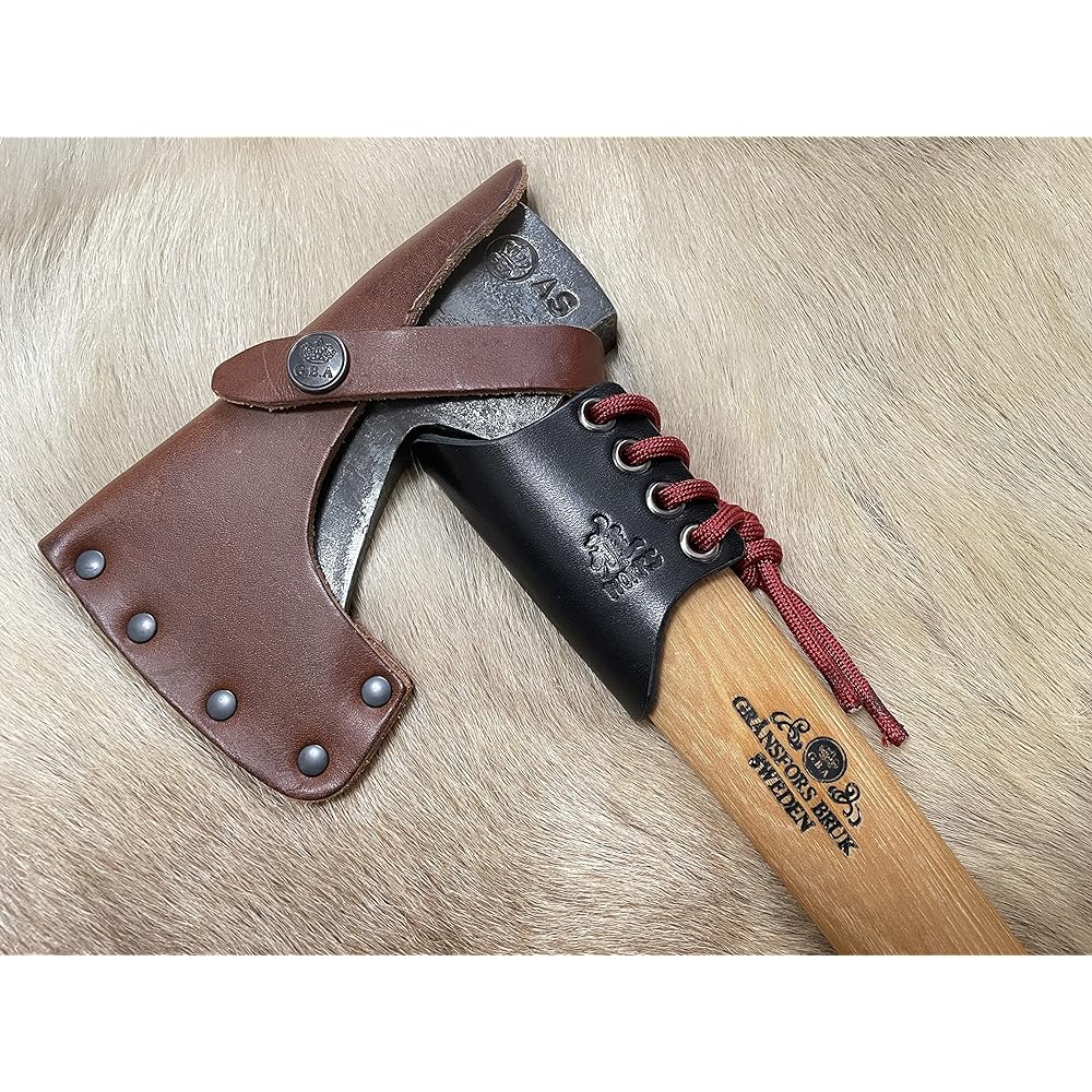 Grensfors Wildlife 415 Leather Neck Guard Black Ax Cover Leather Miyabi WORLD WORKS