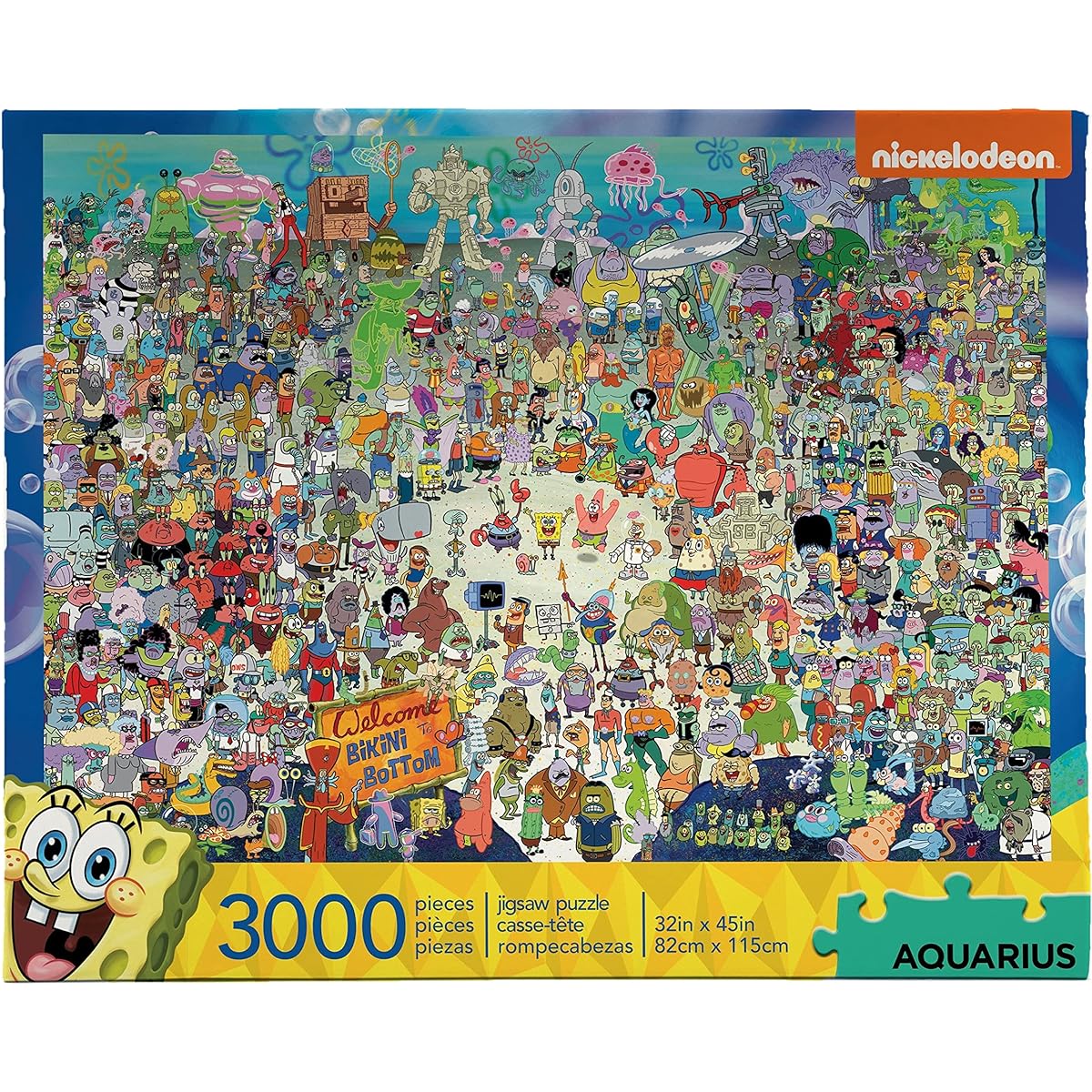 Nickelodeon SpongeBob Square Pants Cast 3000 Piece Jigsaw Puzzle [Parallel Import]