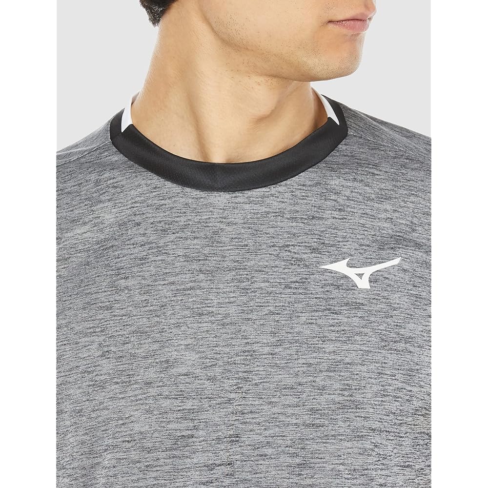 Mizuno 72MAA004 Badminton Wear Game Shirt, Short Sleeve, Reduces Stickiness, Easy to Move