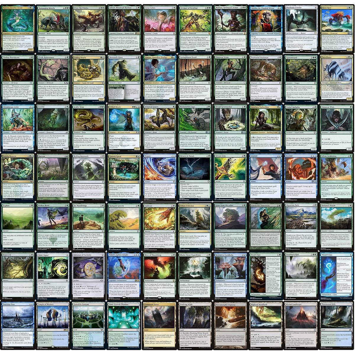 Elite Tatyova Landfall Commander Deck - Simic - Blue Green - EDH - 100 Cards - Custom Magic the Gathering Deck - Very Powerful!