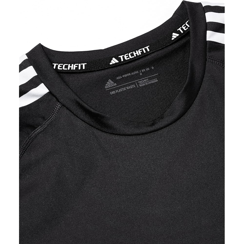 Adidas RP431 Men's Short Sleeve T-Shirt Tech Fit 3 Stripes Training