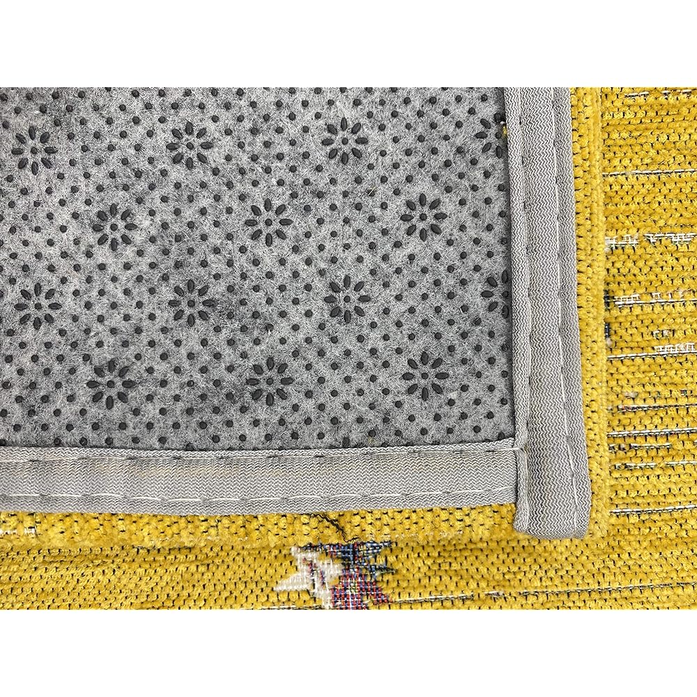 GREONE Lavender Mat Entrance Stylish Floral Pattern Gobelin Anti-slip Non-Slip Hand Wash (Lavender, 70 x 120 cm)
